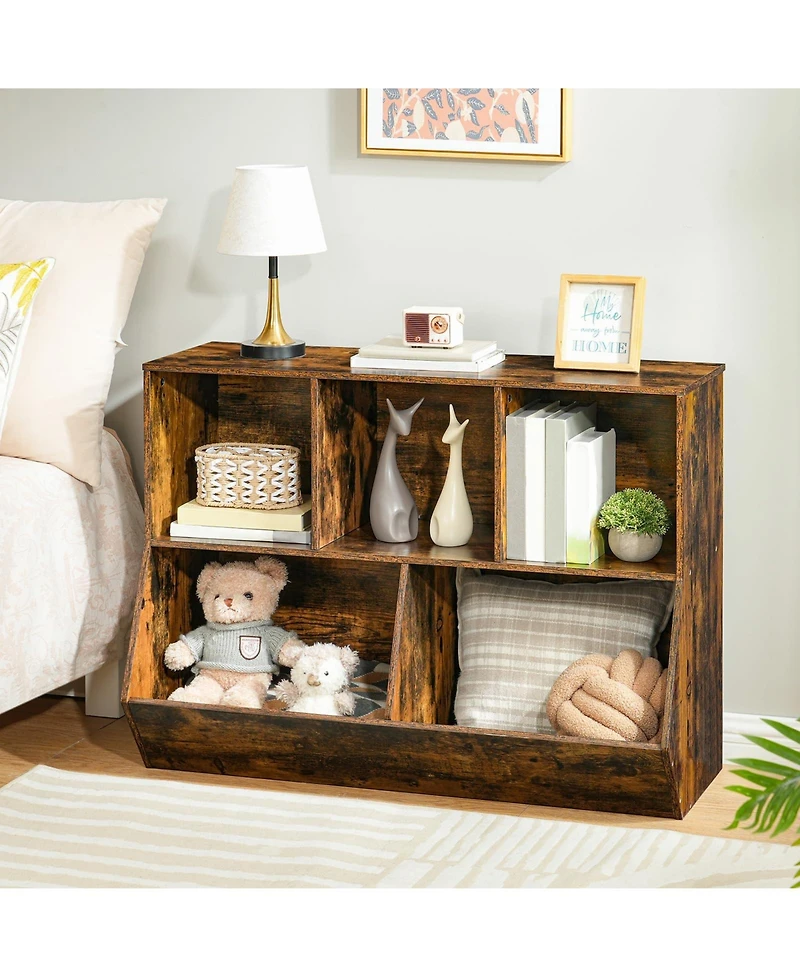 Slickblue Children's Bookcase with Storage Cabinet for Playroom and Nursery