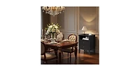 Lucky One 18"W Fluted Nightstand with 2-Drawer (Set of 2)