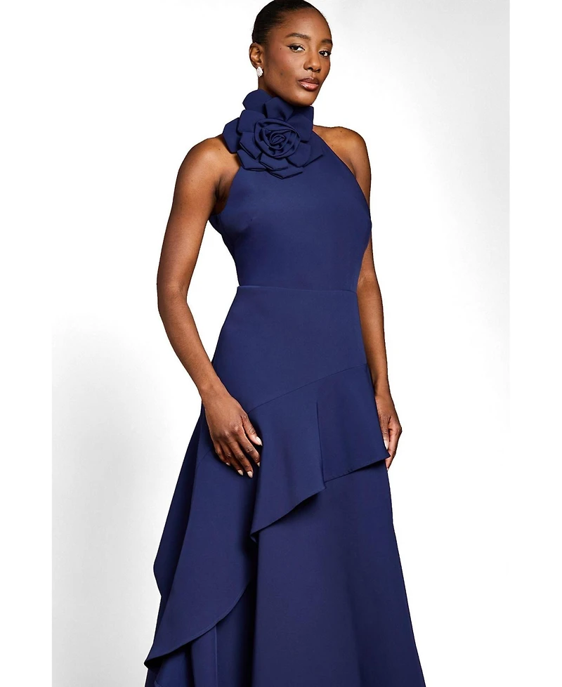 Coast Women's Corsage High Neck Midi Dress