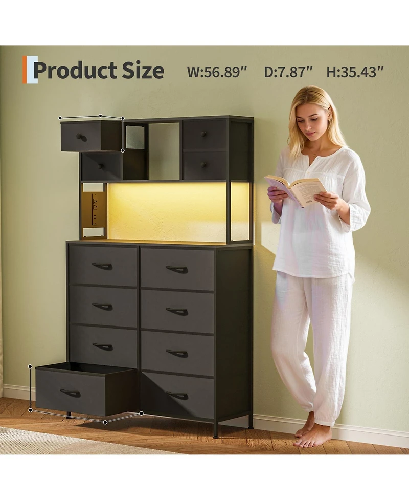 homfan 12 Drawer Dresser