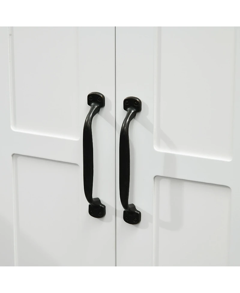 Midola Bathroom Sink Cabinet, Pedestal Sink Cabinet with Adjustable Interior Shelf, U-Shaped Cutout for Bathroom