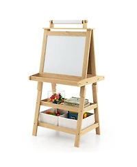 3-in-1 Double-Sided Storage Art Easel