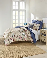 Charter Club Ophelia Floral 3-Piece Duvet Cover Set, King, Macy's Exclusive