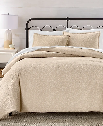 Charter Club Ivy Matelasse 3-Piece Duvet Cover Set, King, Macy's Exclusive