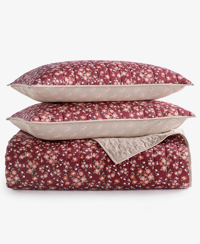 Charter Club Parker Reversible 3-Piece Quilt Set, King, Macy's Exclusive