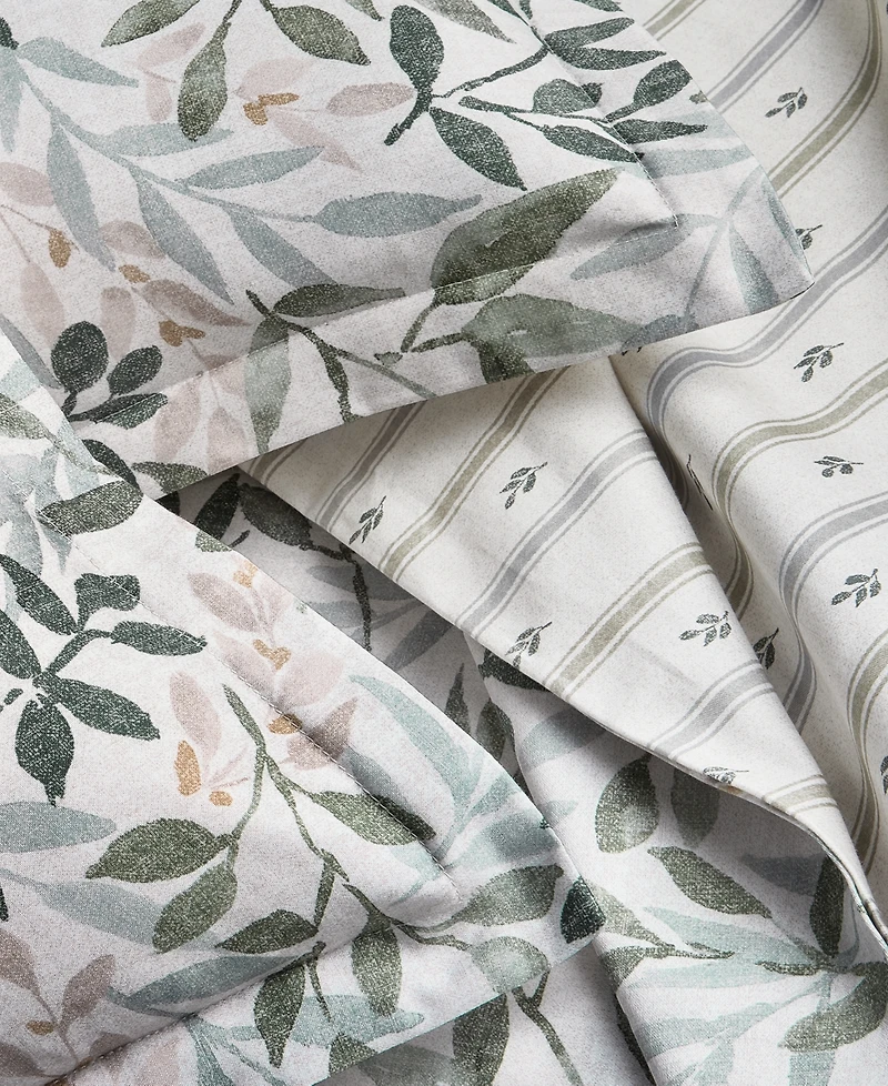 Charter Club Linden Vines 3-Piece Duvet Cover Set, Full/Queen, Macy's Exclusive