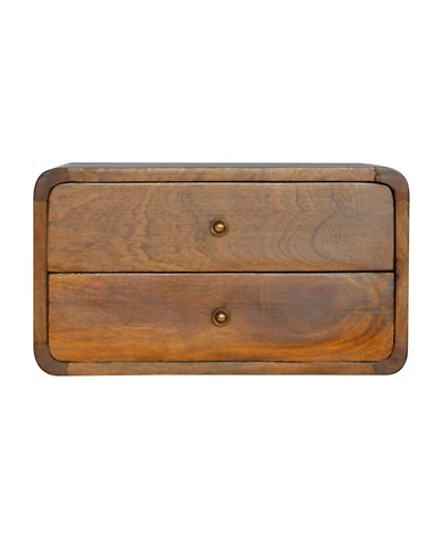 HomeRoots 18" Solid Wood Floating Nightstand