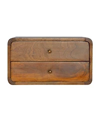 HomeRoots 18" Solid Wood Floating Nightstand