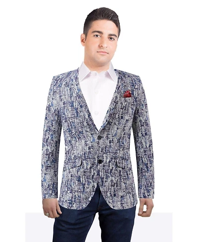 Elie Balleh Men's Slim Fit Sports Coat Jacket