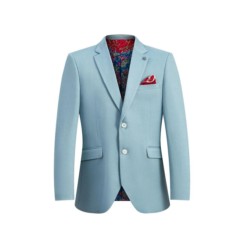 Elie Balleh Men's Slim Fit Solid Blazer Sports Coat