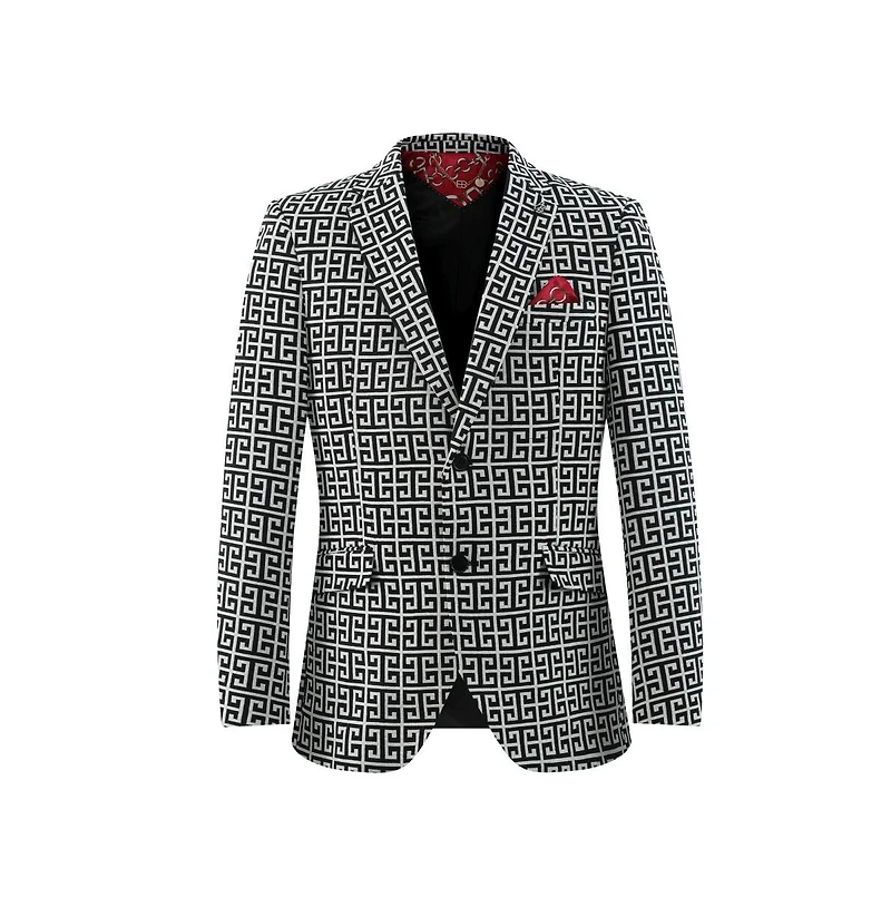 Elie Balleh Men's Slim Fit Blazer Sports Coat