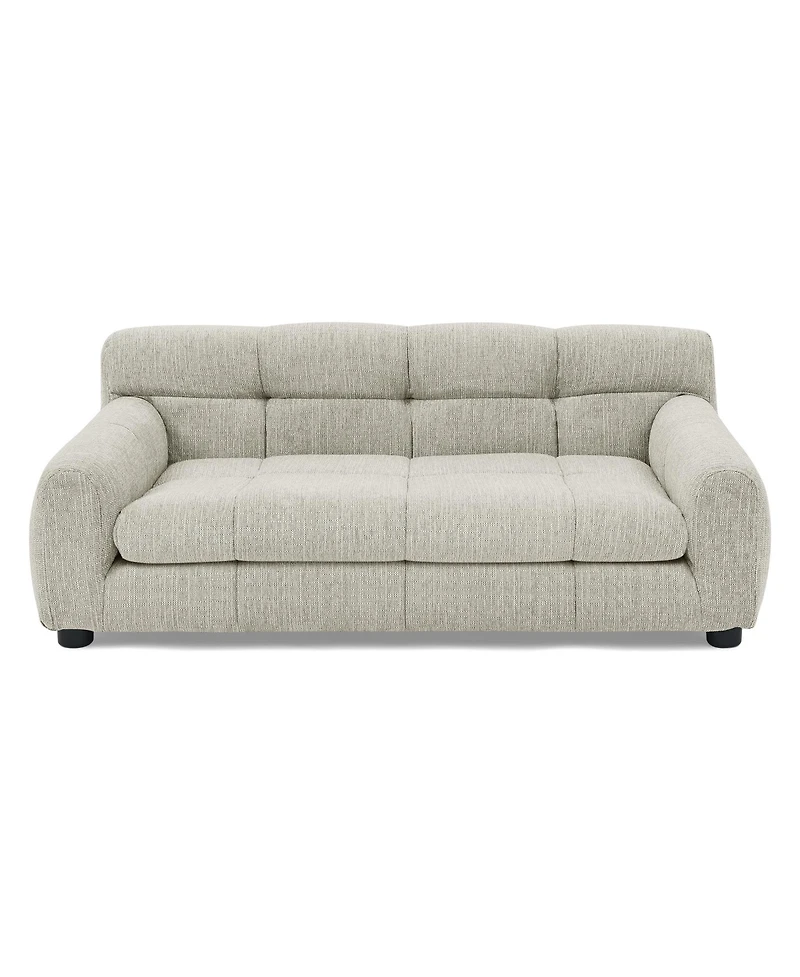 Zeny Bark Stylish Mid-Century Pet Couch for Large Dogs, Durable Woven Fabric and Joint Support Cushion