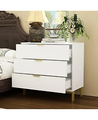 Homsee 3-Drawers Wood Chest of Drawers Dresser