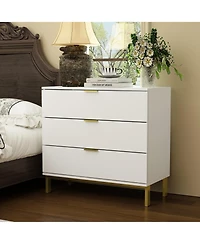 Homsee 3-Drawers Wood Chest of Drawers Dresser
