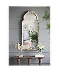 Laoties 48" x 22" Arched Windowpane Wall Mirror for Entryway and Living Room