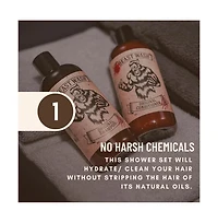 Johnny Slicks Hair Cleaning Kit |Shampoo and Conditioner | 2 Piece Set| Rugged Scent
