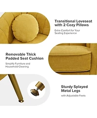 Hulala Home Sidwell Upholstered 64.6'' Loveseat