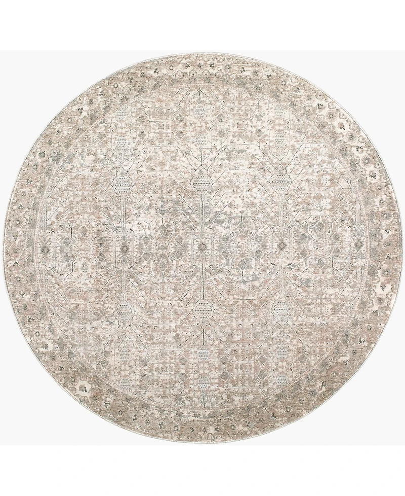 Livabliss Poetry 556896 7'10" x 7'10" Round Area Rug