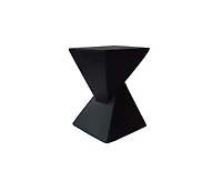 sumyeg Hourglass Twisted Side Table Hand-Finished Artisanal Accent No Assembly Indoor Outdoor