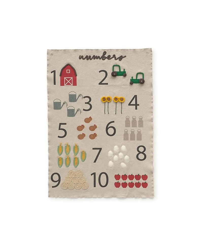 Lorena Canals Wall Hanger Farm Numbers