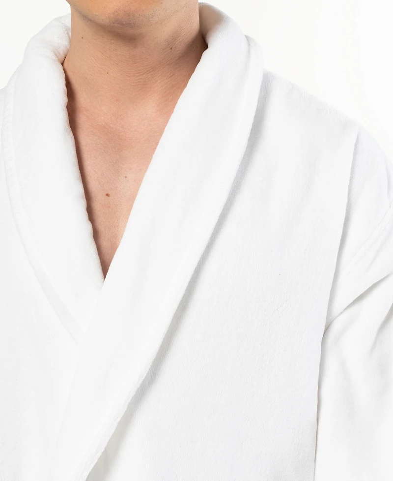 Linum Home Anovia Turkish Cotton Unisex Velour Bathrobe