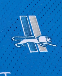 Mitchell & Ness Men's Blue Detroit Lions Head Coach Mesh Full-Button Fashion Jersey