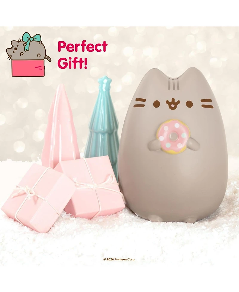Hamee Squishy Jumbo Toy Pusheen Figure Slow Rising Cute Birthday Gift, Stress Relief, Collectible Deskterior Play Doll - Santa Hat Christmas