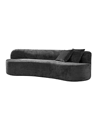 Hulala Home Eliseo 94.5inch W Modern Compression High-Density Foam Sofa with 2 Pillow and No Assembly Needed