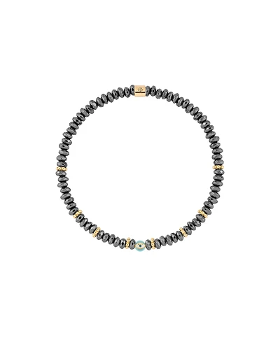Earth Guardian - Hematite Evil Eye Bracelet