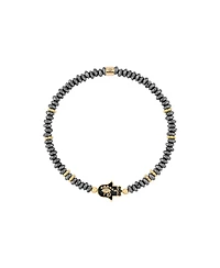 Karma and Luck Intuitive Guardian - Eye of Horus Hamsa Hematite Bracelet