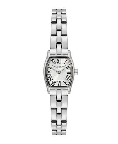 Olivia Burton Women's Cambridge Silver-Tone Stainless Steel Bracelet Watch 17.7mm