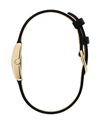 Olivia Burton Women's Mini Grove Black Leather Strap Watch 16mm