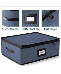 StorageBud Coffee Mug Storage, Quilted and Stackable Coffee Cup Storage Organizer for Service of 12