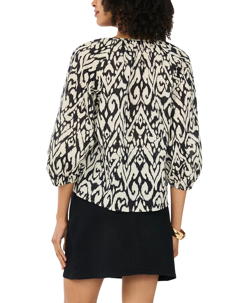 Vince Camuto Women's Lace-Up Raglan Top