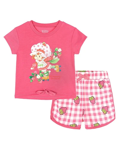 Strawberry Shortcake Toddler Girls 2-Piece T-Shirt and Dolphin Shorts Set