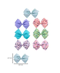 Bingo and Bluey Hair Bows 7-Piece Set Official License, Bluey Accessories