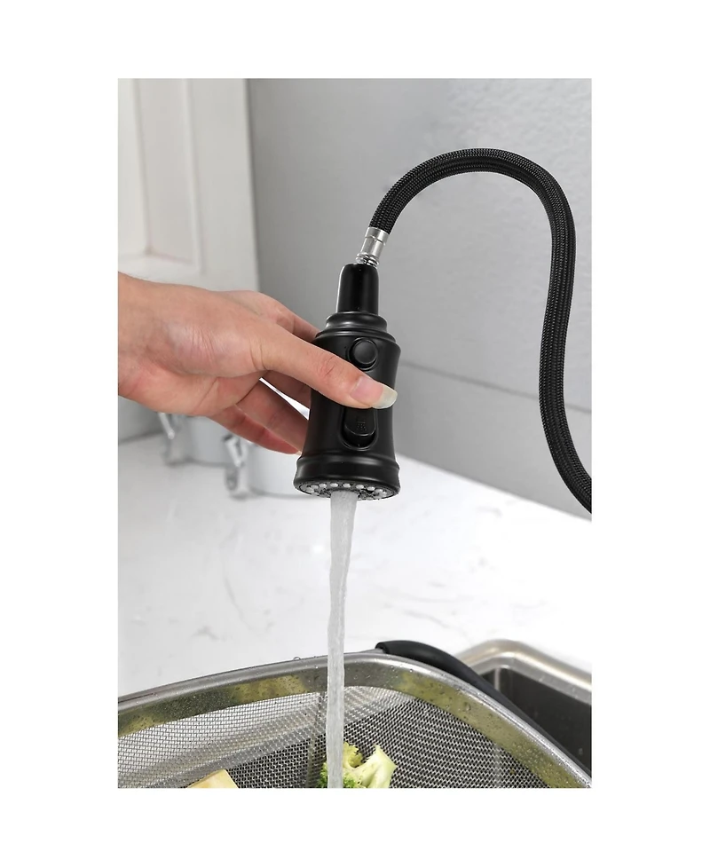 Phying High Arc Pull Out Kitchen Faucet Single Handle Single Level Stainless Steel Sink Faucet With Pull Down Sprayer Modern Multifunctional Faucet