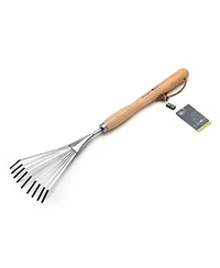 Burgon & Ball Mid-Handled Stainless Steel Shrub Rake