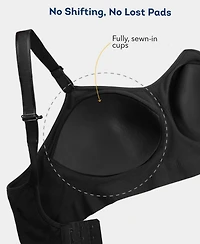 Fruit of the Loom Women's 2-Pack Stretch Wireless Bra With Built Pads