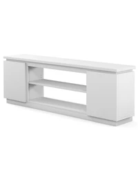 Slickblue Tv Cabinet for 80 Inch TVs with 3 Adjustable Shelves and Anti Tip Kit