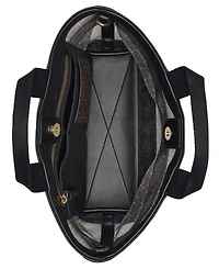 Calvin Klein Averil Signature Mesh Zip-Top Webbed Strap Crossbody Handbag