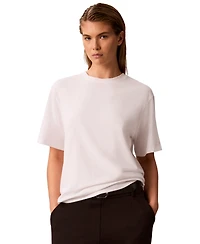 Calvin Klein Petite Interlock Crewneck Boyfriend T-Shirt