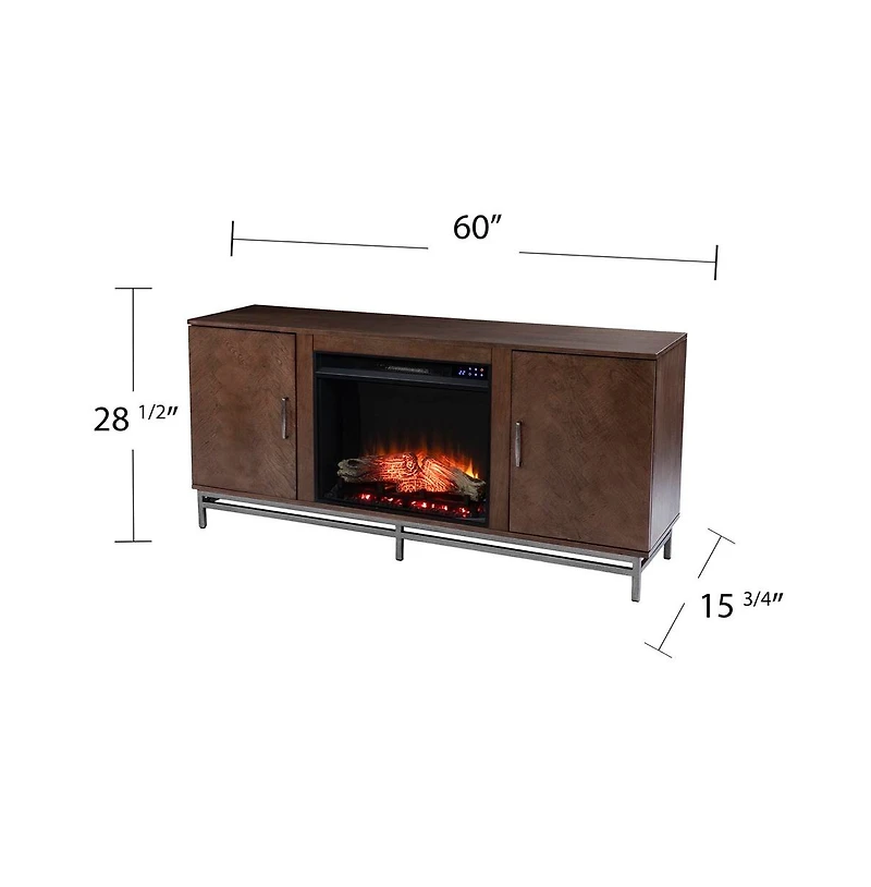 Augusta Home Dibbonly Fireplace with Media Storage