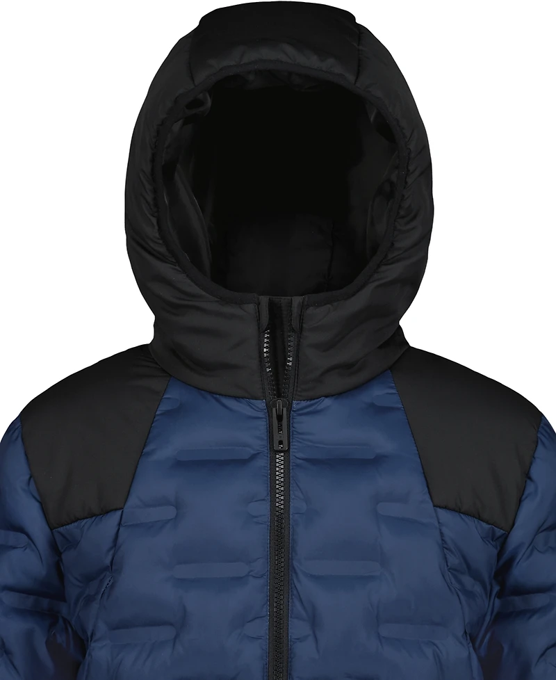 Under Armour Boys' 8-20 Solid Blue Full-Zip Puffer Hooded Jacket