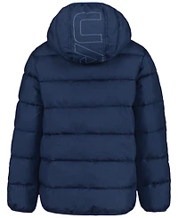 Under Armour Boys' 8-20 Solid Logo Full-Zip Puffer Hooded Jacket