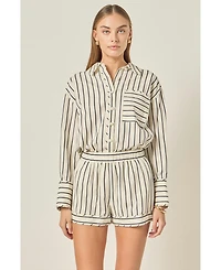 English Factory Women's Striped Shirt