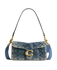 Coach Tabby Crystal Signature Small Shoulder Handbag