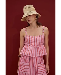 English Factory Women's Striped Sleeveless Top