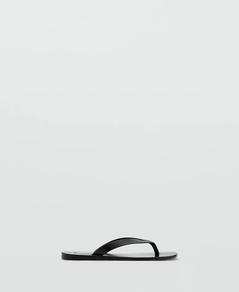 Mango Women's Leather Strap Sandals