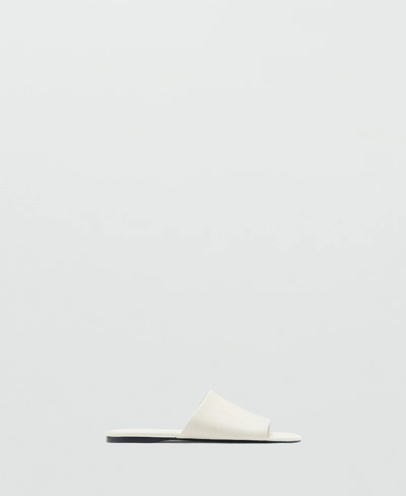Mango Women's Flat Leather Sandals